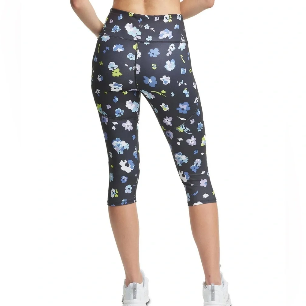 Champion Women's Sport Floral Print Knee Tight Size Small NEW - Picture 14 of 14